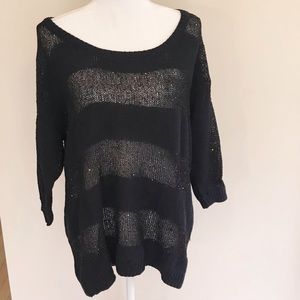 NWT Torrid 2X Black Sequin Sweater